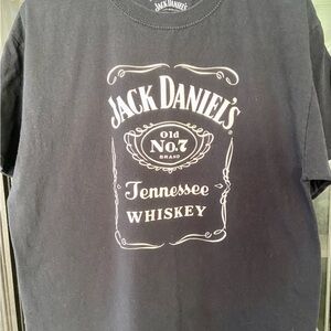 Jack Daniels Black Tee with White Logo